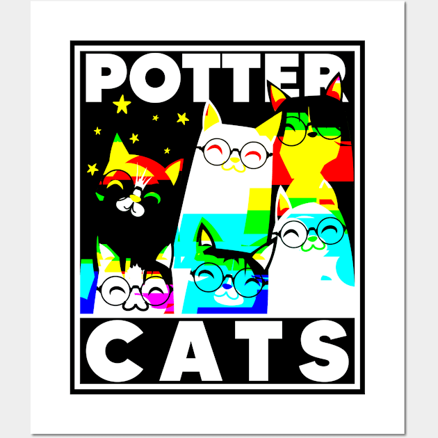 Potter Cats 6 Wall Art by TarikStore